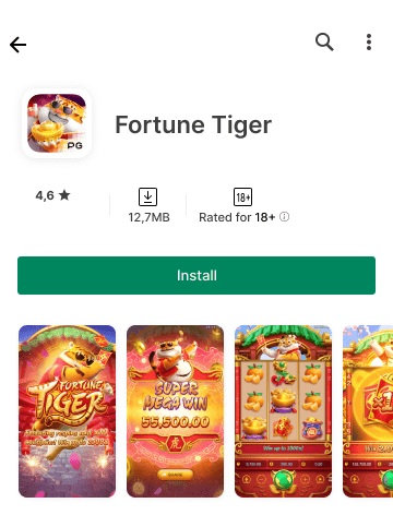 Aplicación Fortune Tiger en GooglePlay