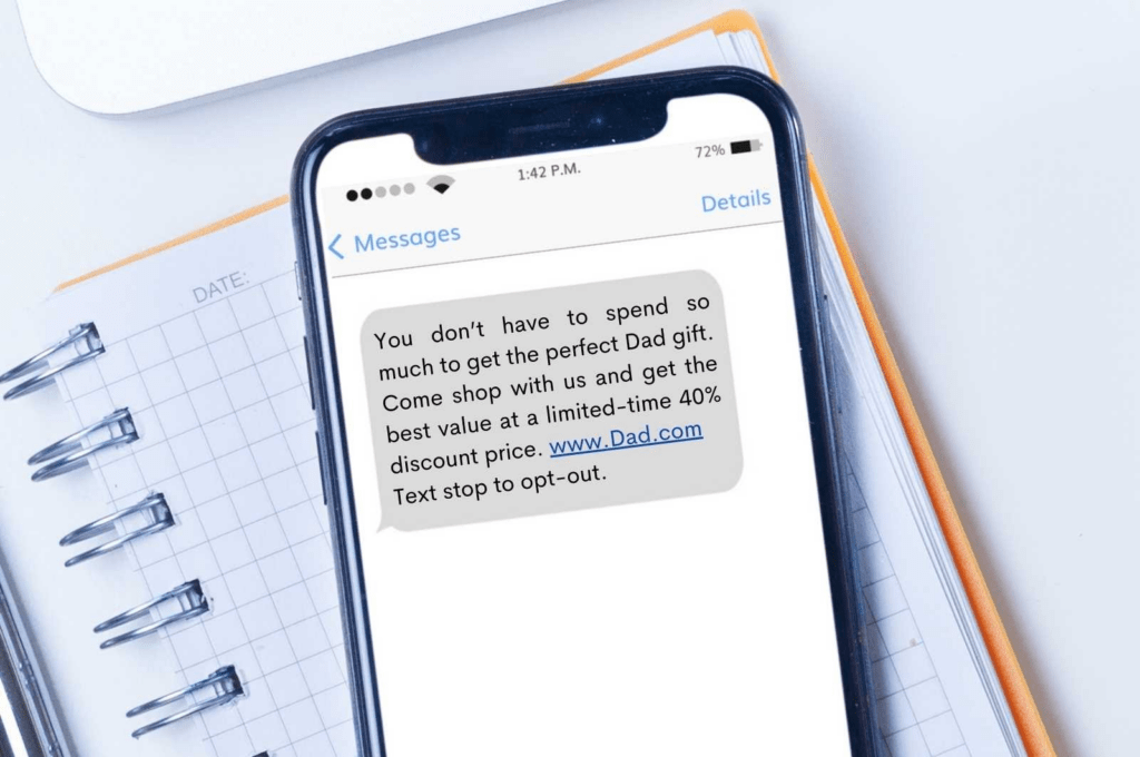Ejemplo de marketing por SMS