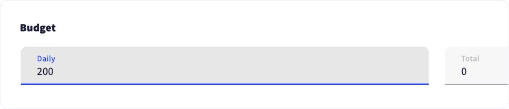limitación de presupuesto