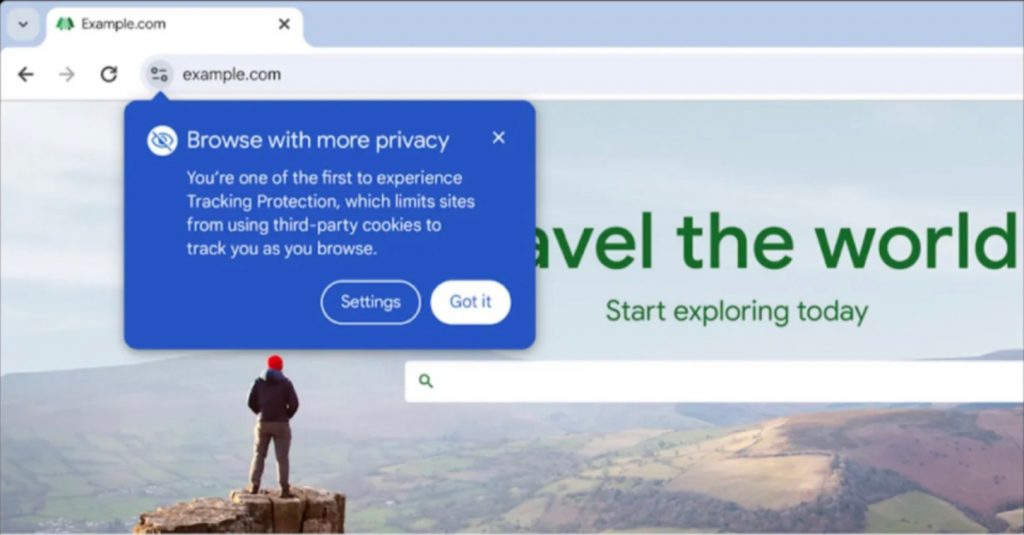 La notificación de Google.
