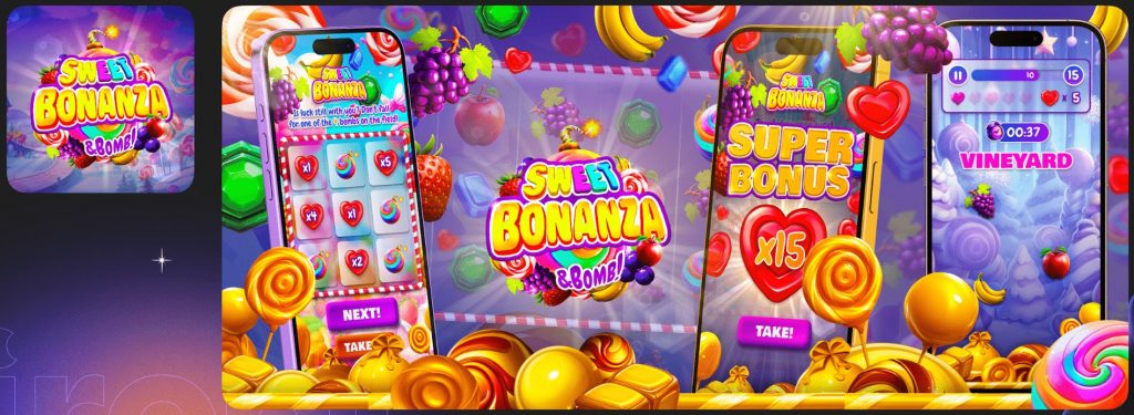 El diseño y estilo visual de Sweet Bonanza & Bomb